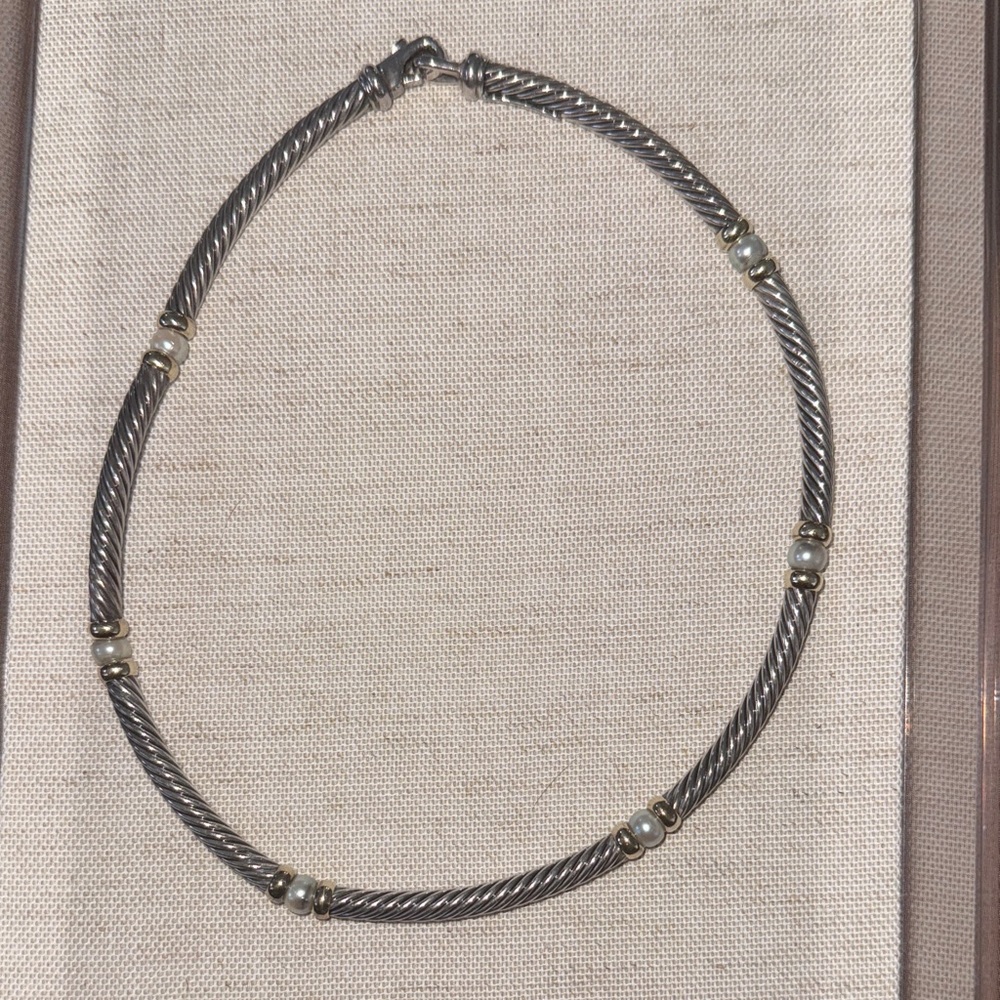Yurman Pearl stationed necklace